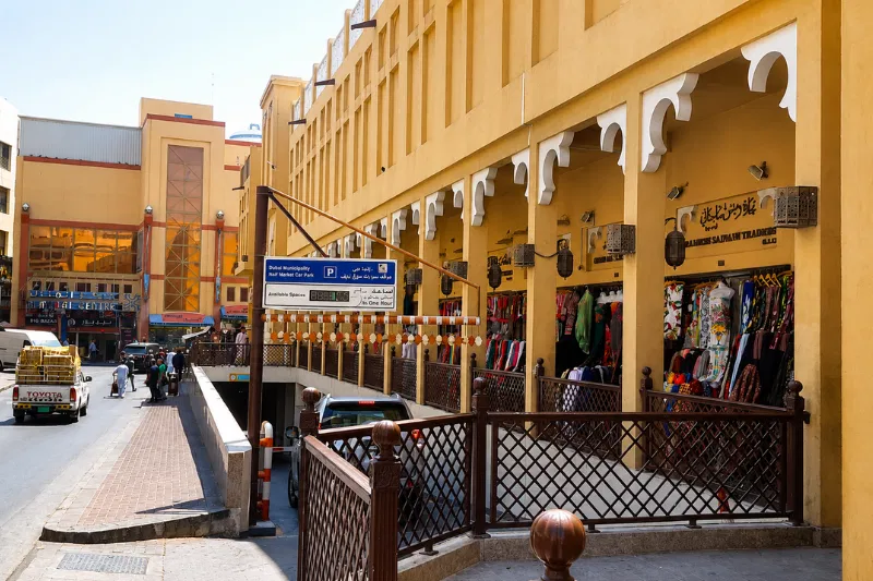 Naif Market Dubai street and storefronts