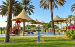 Let children use the play areas