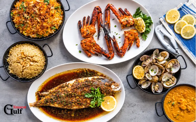 Fish and seafood dishes at Ibn Al Bahr
