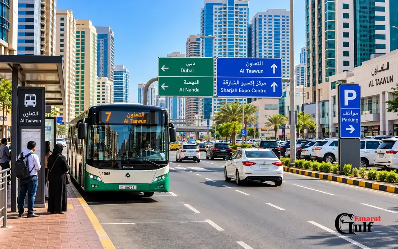 Public Transport to Al Taawun Street