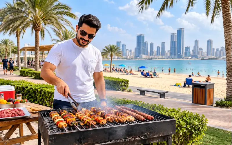 Barbecue at Mamzar Beach Park