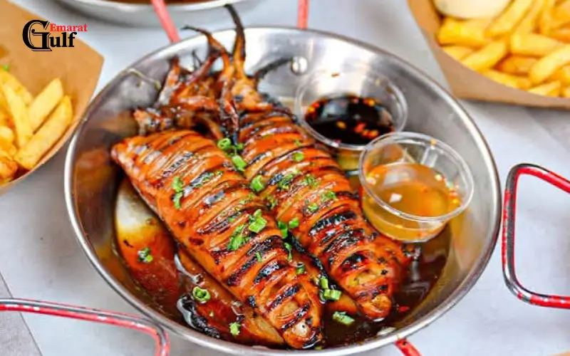 Grilled Squid at Dampa Seafood Grill Dubai