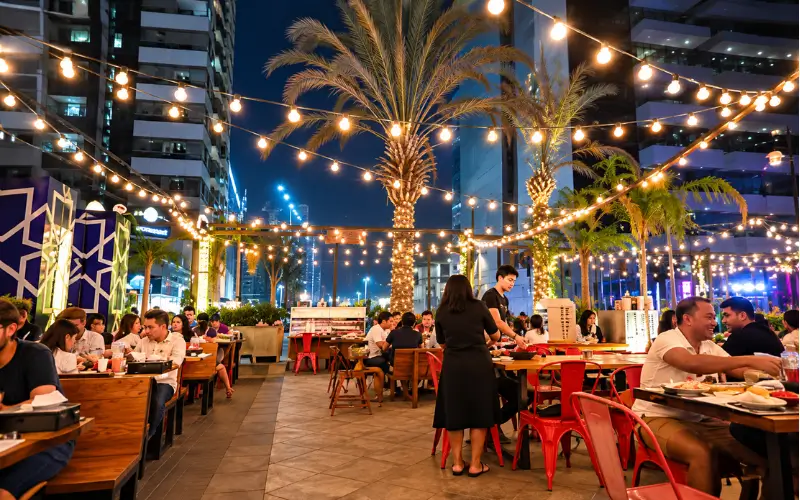 Dining Experience and Atmosphere at Dampa Seafood Grill Dubai