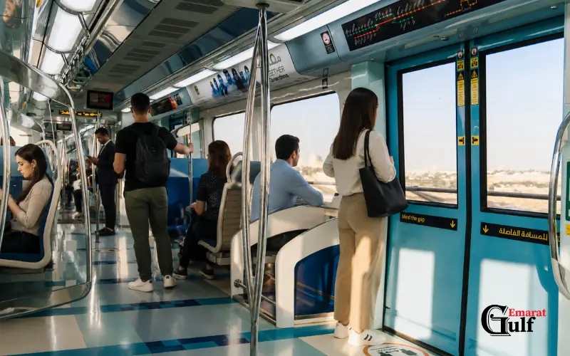 interior view of the metro