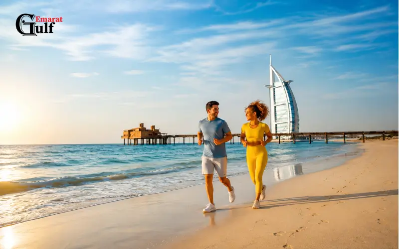 Walking and Jogging at Secret Beach Dubai