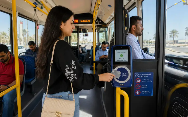 Pay fare of F46 Bus using a nol Card