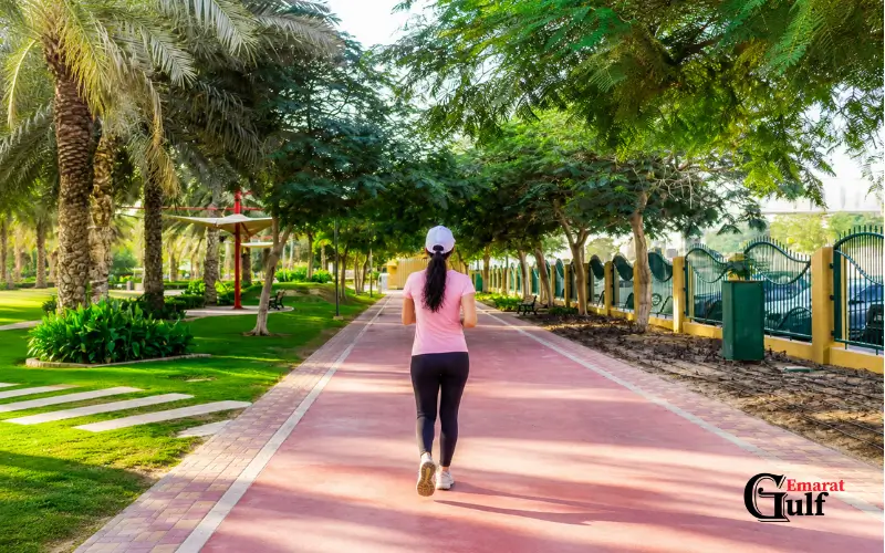 Walk or Joging track Qusais Pond Park