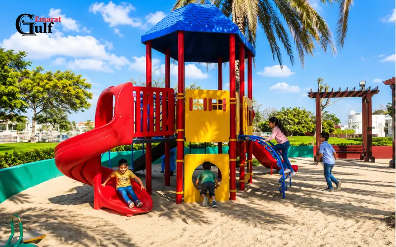 Children Play area in Al Quoz Pond Park