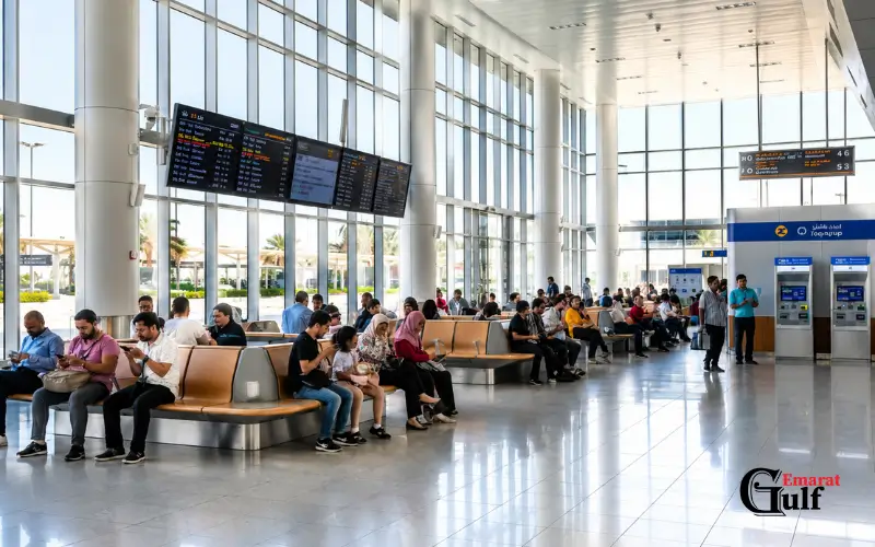 Passenger waiting areas in Rashidiya Bus Station
