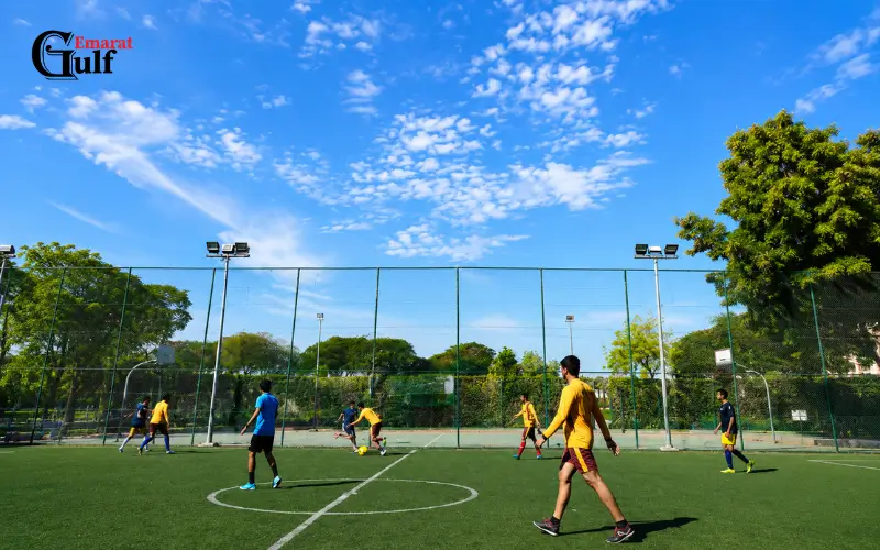 Football court in Al Quoz Pond Park